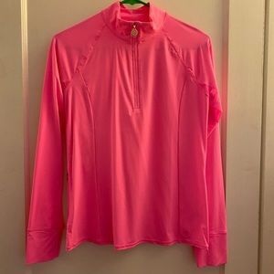 Lilly Pulitzer Luxletic Marion Mesh Panel Half Zip size S